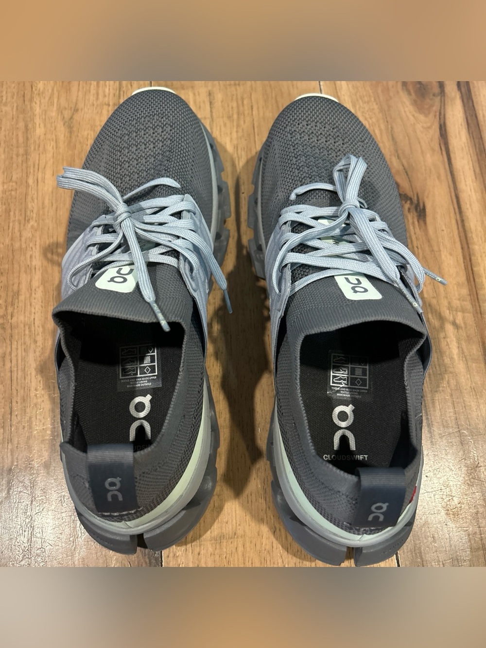 On Cloud Swift 3 Charcoal/Mint Women’s 10 running Jogging - Picture 8 of 12
